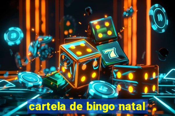 cartela de bingo natal